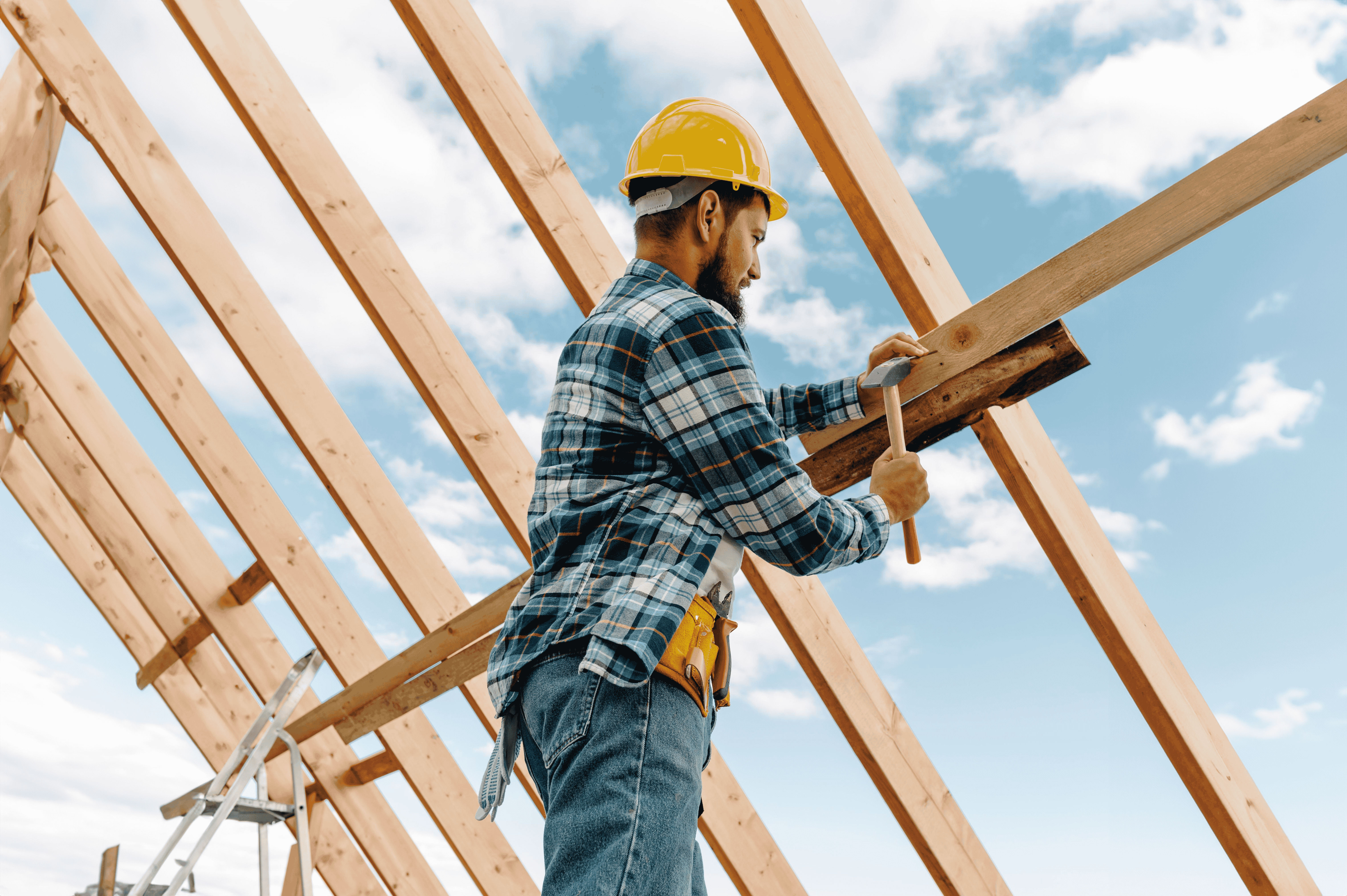 construction-worker-with-hard-hat-building-roof-house